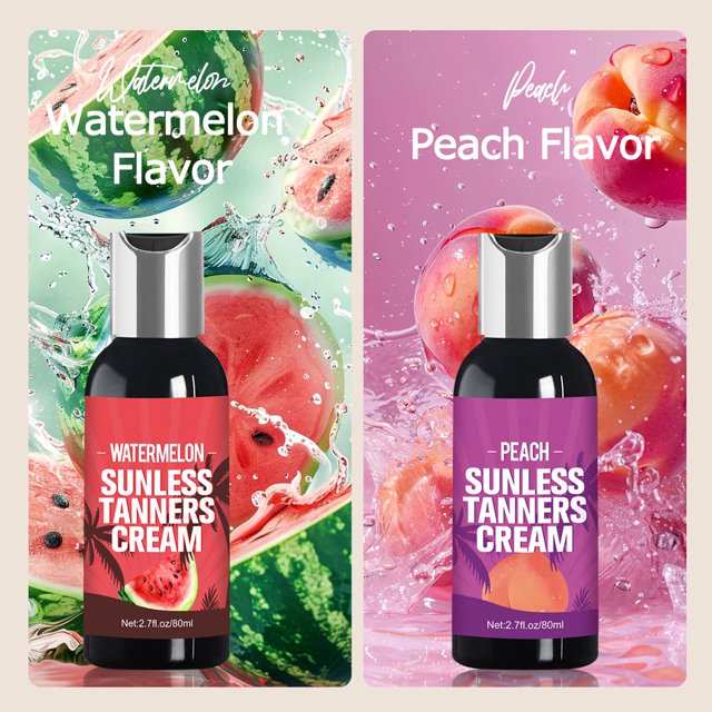 Loción Autobronceadora Natural Bronzing con Ácido Hialurónico y Aceite de Coco para Rostro y Cuerpo, Crema Hidratante Bronceadora sin Sol de Larga Duración para Todo tipo de Pieles, Gradual Dark