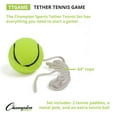 thumbnail image 3 of Champion Sports Ensemble de Jeu Extérieur Tetherball Tennis Tether Pole avec Raquettes et Palettes, 3 of 11