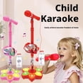 thumbnail image 2 of Star Microphone with Stand, 2026 New Karaoke Machine Toy, Adjustable Height LED Microphone with Toy Lights, 2 of 8