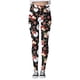 thumbnail image 3 of MKLEKYY Leggings deportivos para mujer, pantalones para mujer, moda navideña, cintura alta, estampado floral, yoga, correr, fitness diario, 3 of 4