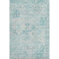 thumbnail image 2 of Addison Rugs Mayfield Premium Machine Washable Traditional Global Teal Rectangle Rug, 10' X 14' Machine Washable Traditional Global Teal Oversized Sherpa Throw Blanket, 2 of 7