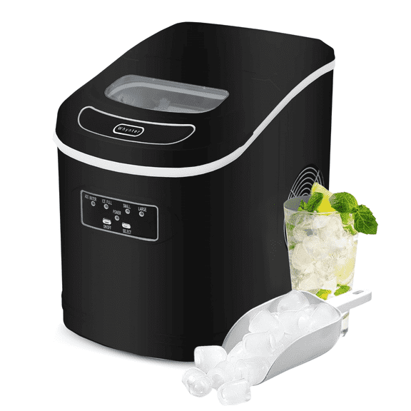 Whynter Compact Portable Ice Maker, 27 lb Capacity, Black