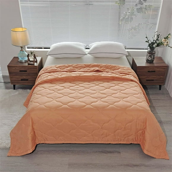 DBSFVPUS Blanket Basketsummer Blanket Bed Blanket Skin Friendly Plain Print Washed Cotton Bed Blanket Cool Comforter Hot Sleeping Summer Comforter Ventilated Comforter