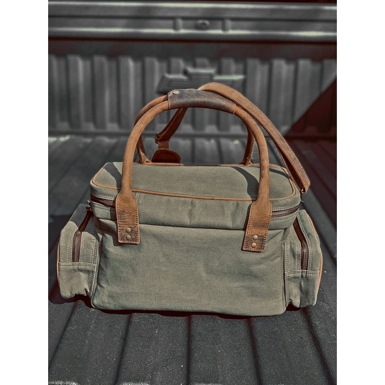 Outdoor Leisure Products Canvas and Leather Field Bag for Outdoor Leisure Products Canvas and Leather Field Bag for