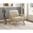 thumbnail image 2 of Lexicon Fauteuil d'Appoint Texturé Damala, Brun Pâle, 2 of 10