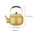 thumbnail image 2 of Soimiss Korean Kettle Stovetop Boiler Aluminum Water Heating Golden 1Set, 2 of 8