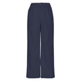 thumbnail image 6 of Women'S Corduroy Pants Barrel Mid Rise Elastic Waisted Cord Pants Wide Leg Baggy Casual Trousers With Pockets, 6 of 9