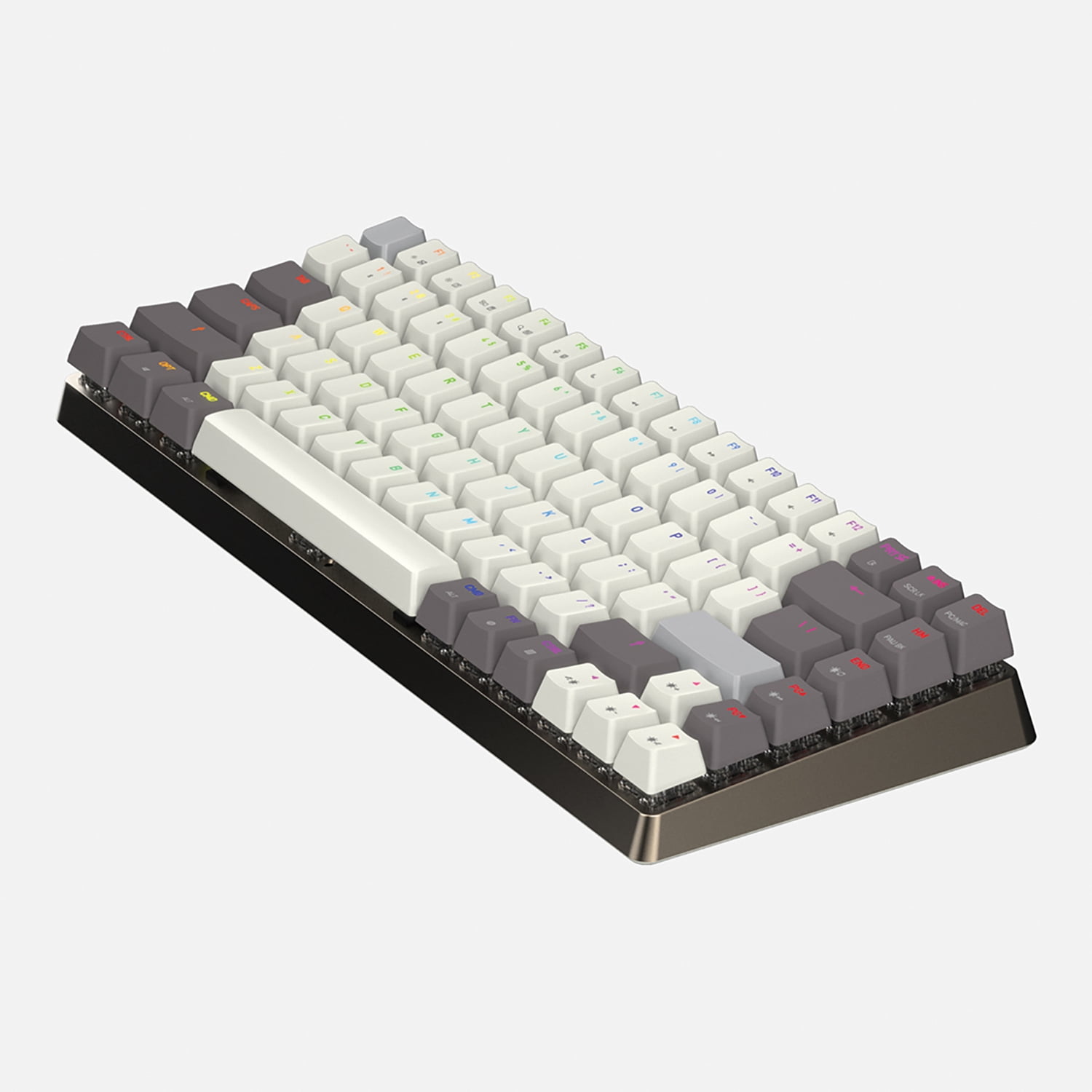 Azio Cascade Bluetooth and USB 75% Mechanical Computer Keyboard, Hot-Swappable Switches, Backlit, Galaxy Light, CRG2G104
