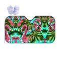thumbnail image 1 of XMXY Car Sun Shade Windshield, Retro Flamingo Automotive Front Window Sun Visor for Cars SUV Trucks, Small Size, 1 of 8