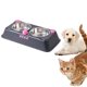 thumbnail image 2 of Comedero doble de acero inoxidable para gatos. Duradero y fácil de limpiar. Ideal para las comidas y el agua de tu gatito., 2 of 3