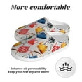 thumbnail image 6 of Zufioo Watercolor Teapots Print Adult TPR Cotton Slippers,Winter Home Cotton Slippers Suitable for Adults, Men and Women, Indoor and Outdoor-11, 6 of 7