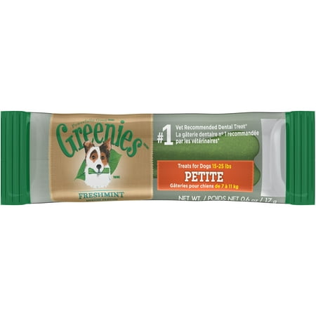 Greenies Grain Free Petite Dog Treat 0.6 Oz (Innerpack of 25)