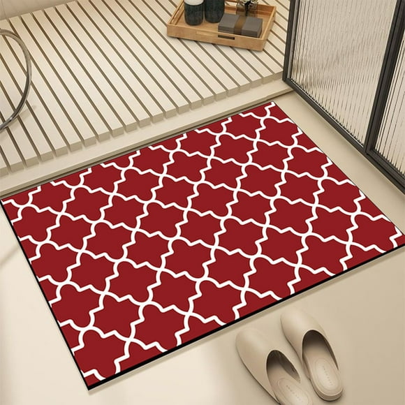 TopLLC Home Decor, Room Decor, Wall Decor Diatomite Floor Mat Household Bathroom Absorbent Door Mat Bathroom Diatomite Foot Mat Non Slip Floor Mat Absorbent Drying Mat Diatomite floor mats