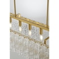 thumbnail image 3 of Design Living 7-Light Brass Chandelier With Clear Rippled Glass, 3 of 6