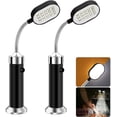 thumbnail image 1 of Paquete de 2 luces de parrilla para barbacoa al aire libre, resistentes a la intemperie, ajustables, magnéticas, 30 LED, de doble cara, 360 grados JM, 1 of 5