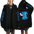 thumbnail image 3 of Sudadera con capucha de Disney Stitch para mujer, ropa de calle de Manga con cremallera, estilo Harajuku, años 90, Y2k, 3 of 3