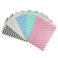 thumbnail image 3 of 200 Qty 6" x 9" Decorative Flat Paper Gift Bags - Mixed Chevron Color Patterns on White Bags - for Sales/Treats/Parties Cookies/Gifts - N'icePackaging, 3 of 8