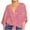Red, variant on 50% Off Clear! asdoklhq Juniors Plus Tops & T-Shirts, Woman Causal V-Neck Printing Blouse 3/4Sleeve Bandag T-Shirt Summer Tops