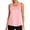 Pink, variant on Racerback Yoga Tank Top, Women's Loose Fit Mesh Workout Shirt, Sleeveless Athletic Gym Tee for Running & Training