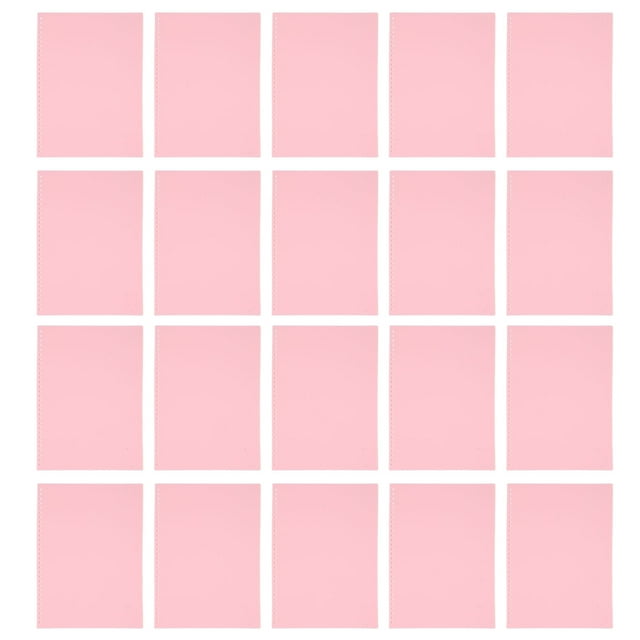 Protector de hojas de 20 piezas cubierta de encuadernación de papel mate A4 30 agujeros plástico PP para presentación rosa