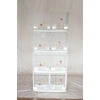Seny Set of 4 Stackable Breeding Bird Cage for Canary Finch Small Birds, White