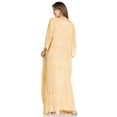 thumbnail image 2 of Sakkas Catia Women's Boho Casual Long Maxi Caftan Dress Kaftan Cover-up LougeWear - 20-Sand - One Size, 2 of 5