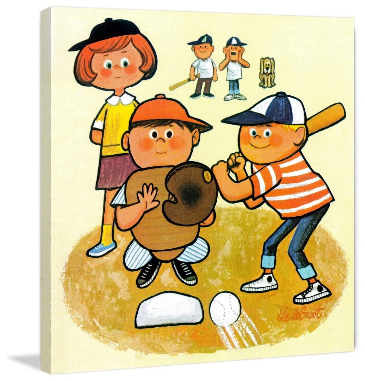 Marmont Hill "Baseball Team" by Curtis Painting Print on Canvas
