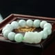 thumbnail image 1 of Brazalete de jadeíta valiente Pulseras talladas de jadeíta para hombre Pulsera de loto para mujer Passe part out, 1 of 3