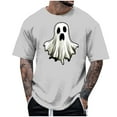 thumbnail image 1 of Blusas y camisas de manga corta y cuello redondo para hombre. Blusas/camisetas de manga corta con cuello redondo y estampado de Halloween para hombre. Blusa para hombre., 1 of 4