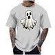 thumbnail image 1 of Blusas y camisas de manga corta y cuello redondo para hombre. Blusas/camisetas de manga corta con cuello redondo y estampado de Halloween para hombre. Blusa para hombre., 1 of 4