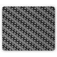 thumbnail image 1 of Abstract Mouse Pad, Continuous Optical Illusion Inspired Monochrome Pattern Geometrical Motif, Rectangle Non-Slip Rubber Mousepad, Charcoal Grey White, by Ambesonne, 1 of 2