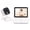White - EU Plug, variant on Suodoka 2.8 Inch / 7.1 cm Wireless Video Baby Monitor with Camera and Audio, 2-Way Talk, Night Vision, Temperature Sensor, Crying Detection, Built-in Battery, Lullabies - EU Plug