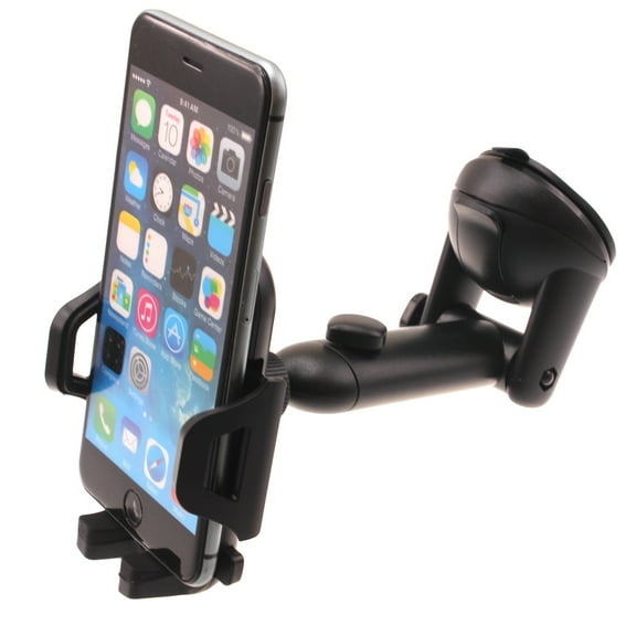 For iPhone 15/Pro/Max/Plus - Car Mount Dash Windshield Holder Telescopic Cradle Swivel Dock Suction Stand compatible with iPhone 15/Pro/Max/Plus