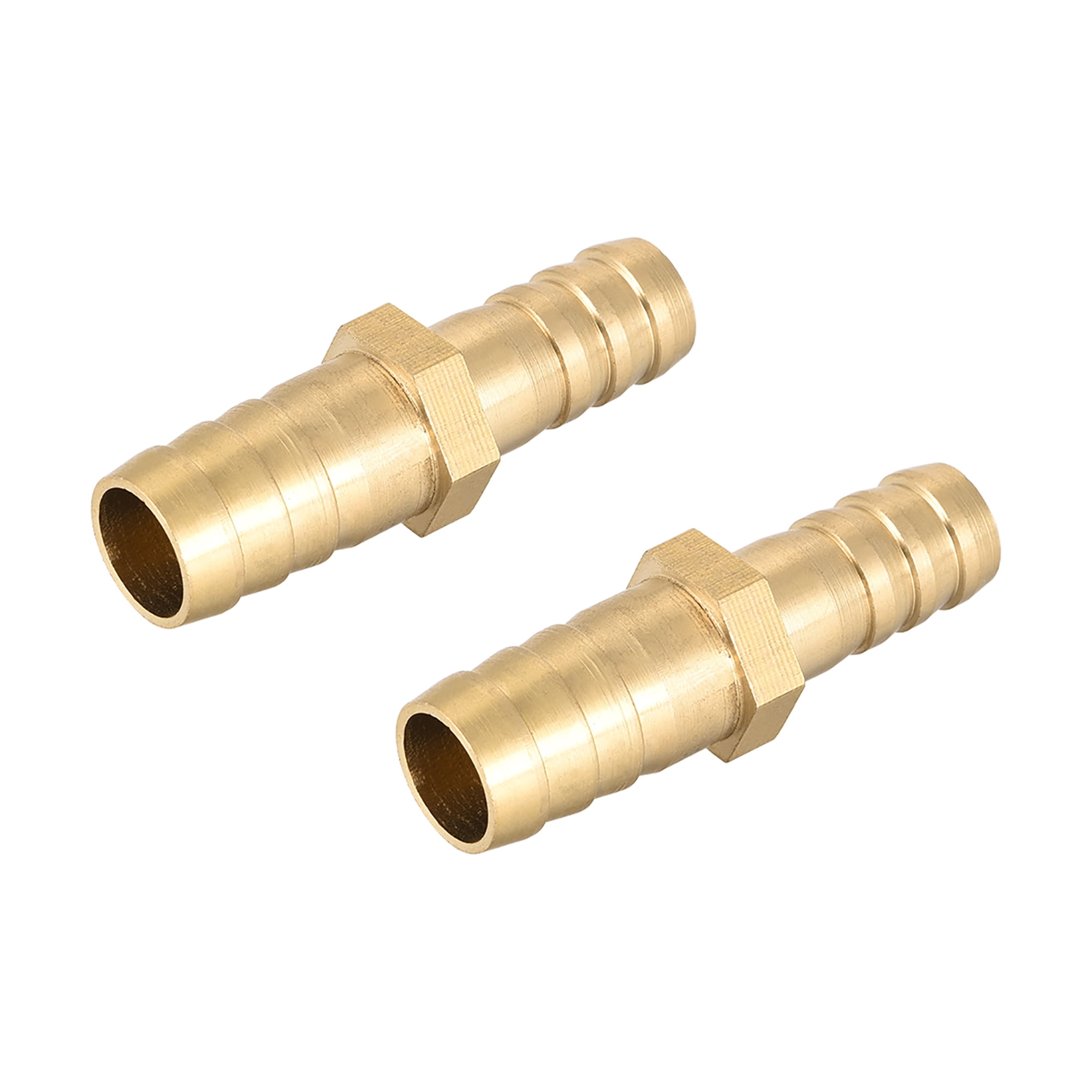 12mm to 10mm Hose ID Brass Reducer Barb Hose Fitting Straight Connector