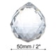 thumbnail image 3 of Bola decorativa de prisma de bola de cristal grande transparente para candelabro ventana Suncatcher Rainbow Maker paquete de 2 Vhermosa FLD-2170, 3 of 4