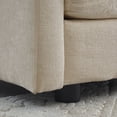 thumbnail image 5 of Beige Chenille 4 - Seater Sectional | Easy to Re - assemble for Various Needs | Relax with Cushioned Backrest and Seat, 5 of 6