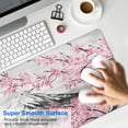 thumbnail image 4 of Experience Ultimate Control & Style with XL Pink Japanese Watercolor Cherry Blossom Mouse Pad, 31.5x11.8 Inches. Non-Slip Base, Stitched Edges. Ideal for Your Home Office or Gaming Setup!, 4 of 7