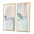thumbnail image 3 of Designart "Pastel Tranquility in Serene Shades I" Abstract Liquid Ink Framed Wall Art Set Of 2 - Modern Blue Frame Gallery Set For Office Decor, 3 of 6