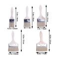 thumbnail image 2 of FESTFENDS Trim Paint Brush Light Brown Bamboo 5Pcs For Paint Touchups, 2 of 6