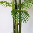 thumbnail image 5 of 5ft Artificial Palm Tree, Tropical Palm Faux Floor Plant with Trunks and Realistic Leaves for Home Living Room Bedroom Office Decor, 5 of 7