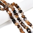 thumbnail image 6 of 5Strand Natural Agate Beads Strands Tumbled Stone Saddle Brown 6.5~11.5x10~13.5x8~10.5mm Hole: 1.2mm about 36~40pcs/strand 14.29~14.65 inch(36.3~37.2cm)., 6 of 6
