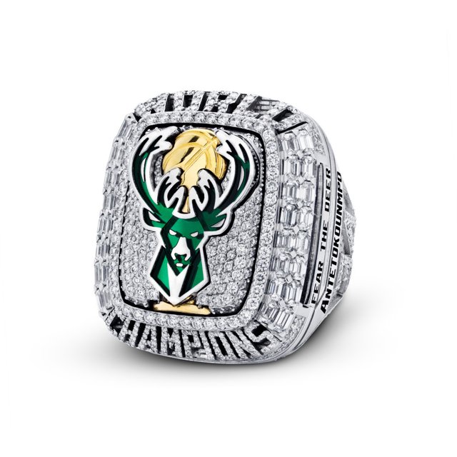 Auspicious-NBA Milwaukee Bucks Championship Ring Bucks Championship Decoración Anillo ZefeiWu 8390605377556