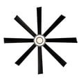 thumbnail image 4 of Aura Indoor and Outdoor 8-Blade 72in Smart Ceiling Fan in Brushed Nickel Matte Black with 3000K LED Light Kit and Remote Control, 4 of 6
