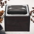 thumbnail image 2 of Contenedor cuadrado de acero inoxidable para residuos de café, cubo para residuos, caja con Base, 2 of 8