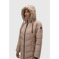 thumbnail image 4 of Marikoo Women's Long Winter Jacket with Hood - Weather-Resistant - Sahnekatzii XIV, 4 of 11