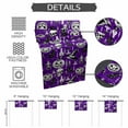 thumbnail image 6 of Table Runner Dresser Scarves 36 Inch Long,Halloween Pumpkin Ghost Face Linen Dining Table Runners Crow Hat Skull Purple White Black Tabletop Scarf for Wedding Holiday Party Kitchen, 6 of 9