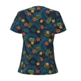 thumbnail image 4 of Naloa Hawaiian Style Print T-Shirts Short Sleeve V Neck Tees for Women Fashion Tops Trendy Lightweight Soft Casual Summer Outfits Clothes, 4 of 5