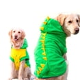 thumbnail image 1 of Disfraz de perro Fladorepet con diseño de dinosaurio, ropa de invierno, color verde, 5XL, 1 of 6