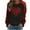 Red B, variant on Womens Hearts Printed Tunic Tops Crewneck Raglan Long Sleeve Loose Valentines Day Sweatshirts Pullover Blouses (L, Red)