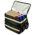 thumbnail image 2 of Grusce Large Food Delivery Backpack, Food Delivery Bag with Expandable Front Pocket, Large Insulated Pizza Delivery Bag with Reflective Strip, Delivery food Bag Fits for Grocery Bike, 2 of 11
